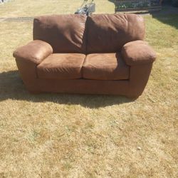 Brown Loveseat Couch 