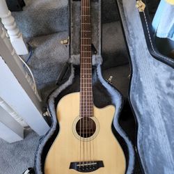 Like New IBANEZ Accoustic Electric BASS With Case