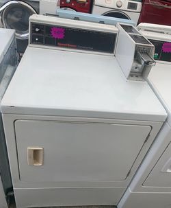 Gas Dryer with Coin  Slide Box