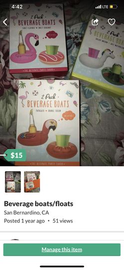 Beverage boats great for summer.