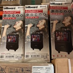 Billboard BB2713 Portable Bluetooth Karaoke Speaker System 15" LED Touchscreen Brand New