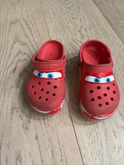 Lightning McQueen Crocs size 1 kids