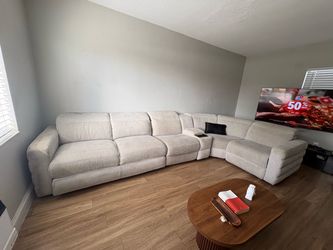 Furniture purchased from Rana Furniture, gray color, spacious