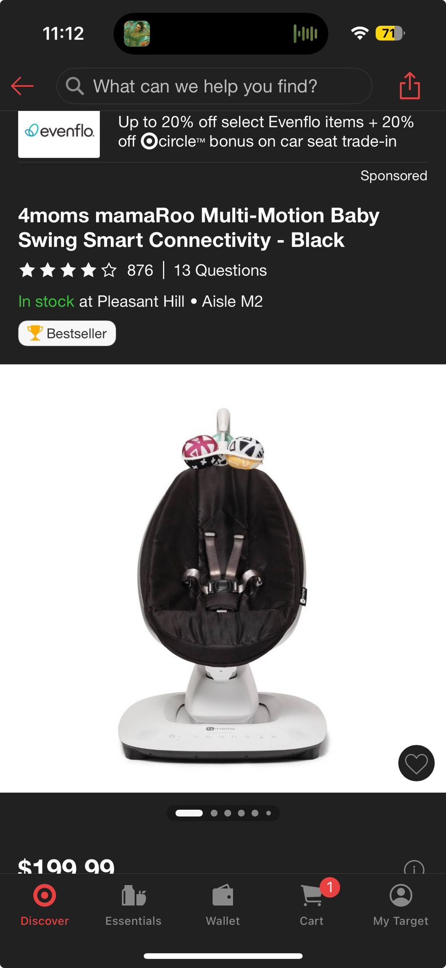 Mamaroo Baby Swing