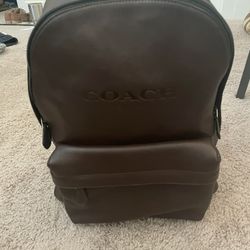 Coach Leather Backpack