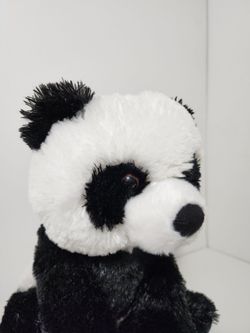 Soft Panda Bear Stuffed Animal Toy Aurora Black White Realistic Plush