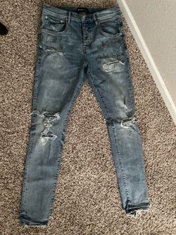 Purple jeans