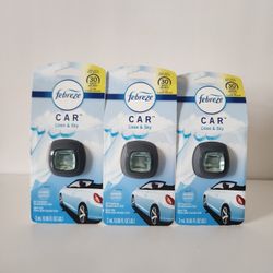 3 Febreze Car Linen & Sky