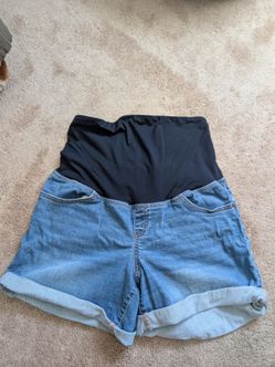 Isabel Maternity jean shorts