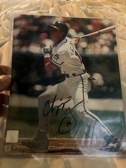 Chipper Jones 8x10 Auto 