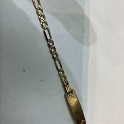 14k Gold Baby Bracelet #109403-1 MJ