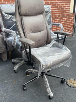 BIG AND TALL BACK PU LEATHER OFFICE CHAIR