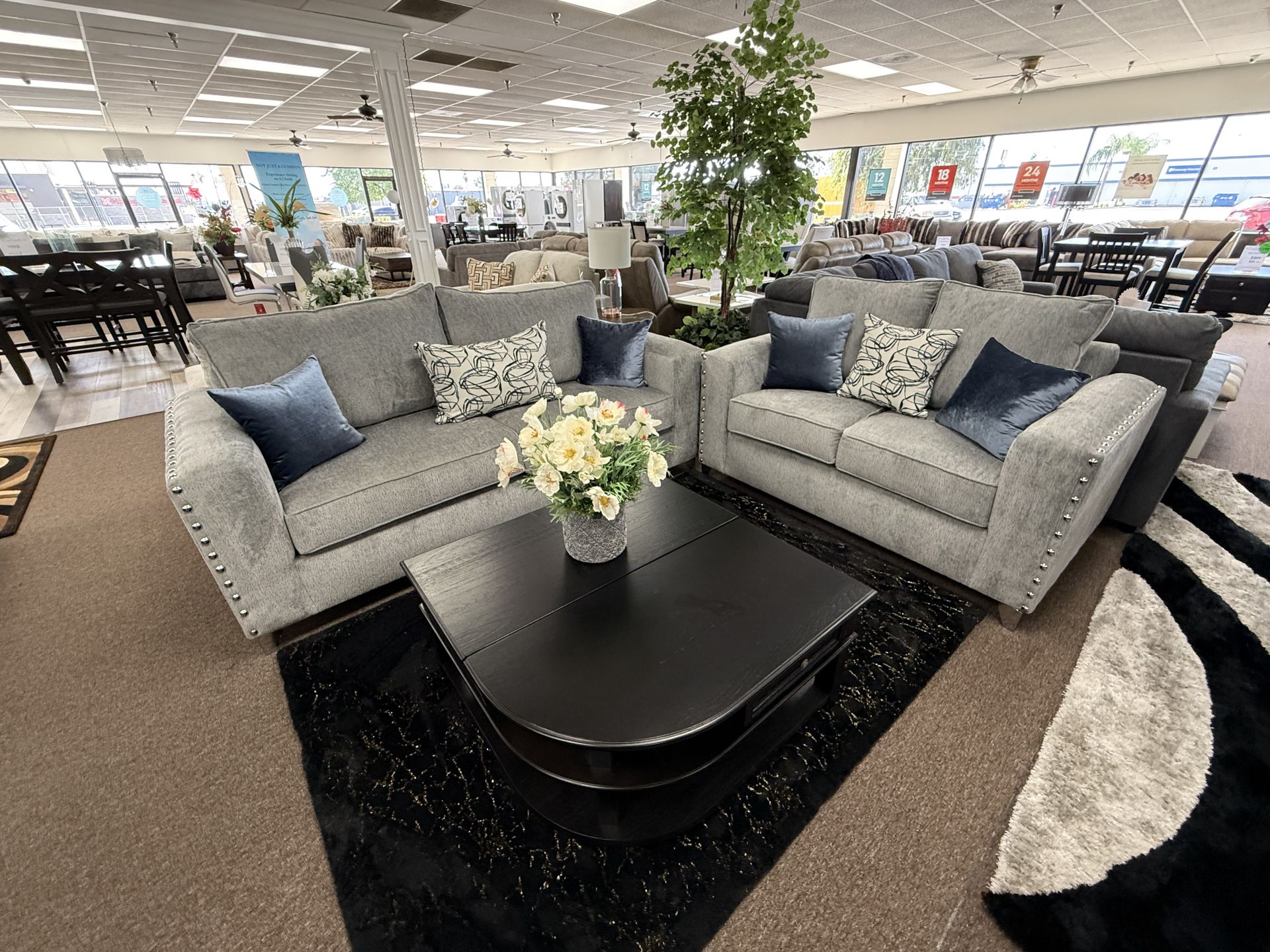 2 PC SOFA AND LOVESEAT