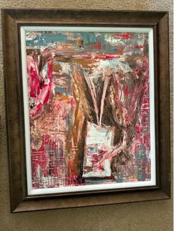 Abstract Oil Painting, Framed