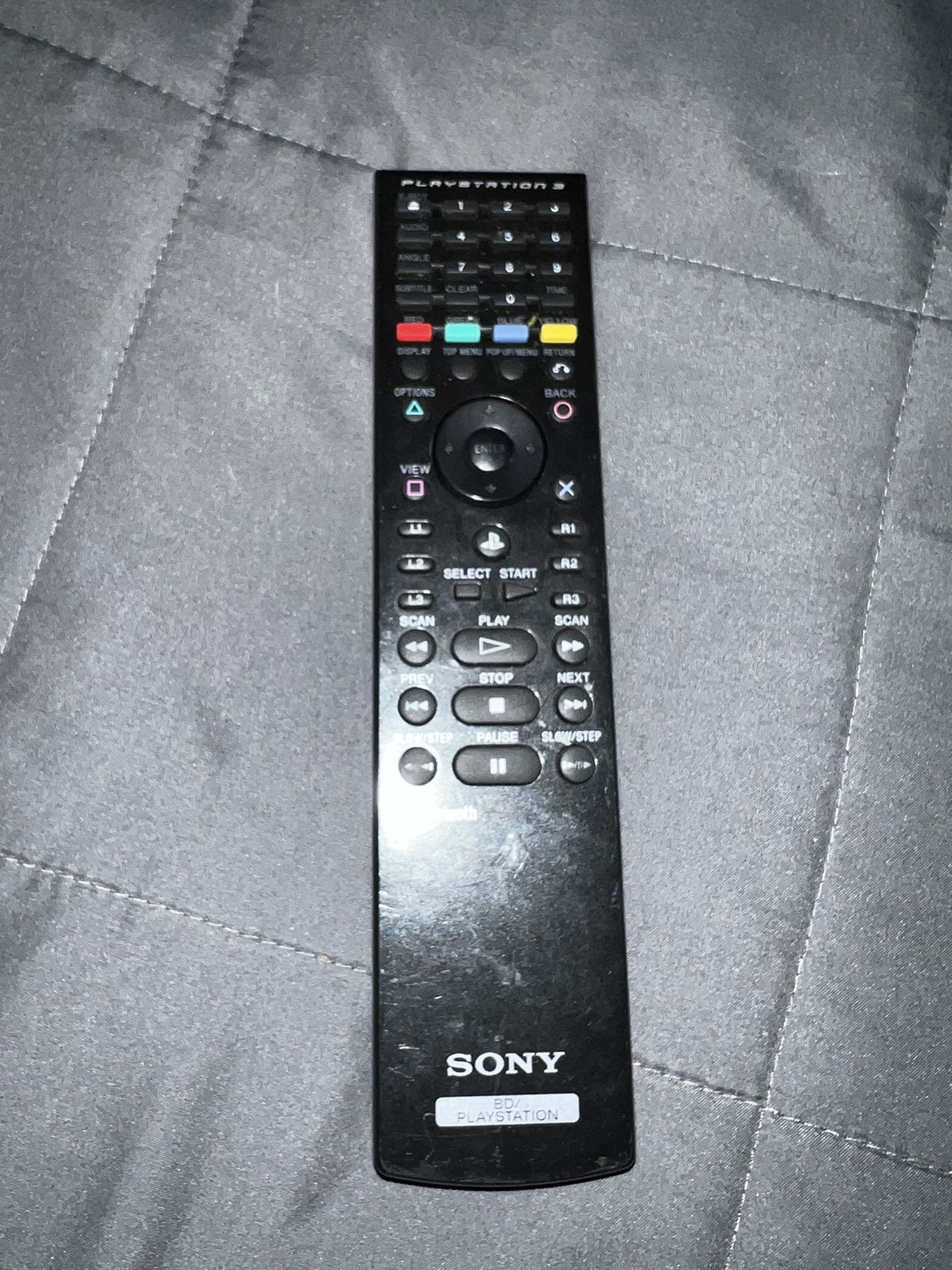 Genuine Sony PS3 BD Playstation 3 Media Blu-ray Disc Remote Control CECHZR1U