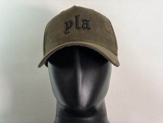 Young LA YLA Suede SnapBack Baseball Hat Cap (Olive Green / OSFA)