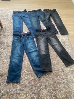 5 pairs of boy jeans