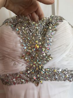 Gorgeous never worn white prom dress!
