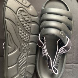 Black Ugg Sandals New.