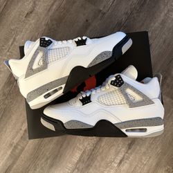 Nike Air Jordan 4 “White Cement” Size 10