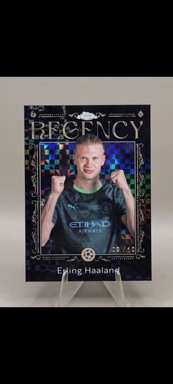 Erling Haaland Topps Chrome Regency Card Black 03/10
