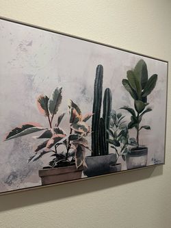 Botanical Potted Plants Canvas Wall Art