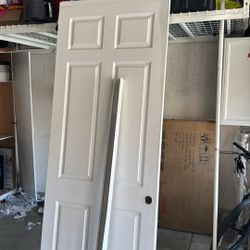Tall 93” Closet Doors With rail