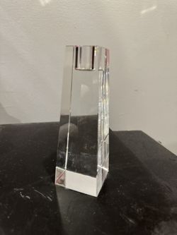 Glass Pillar Candle Holder