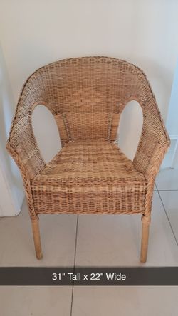 Wicker Rattan Accent Chair