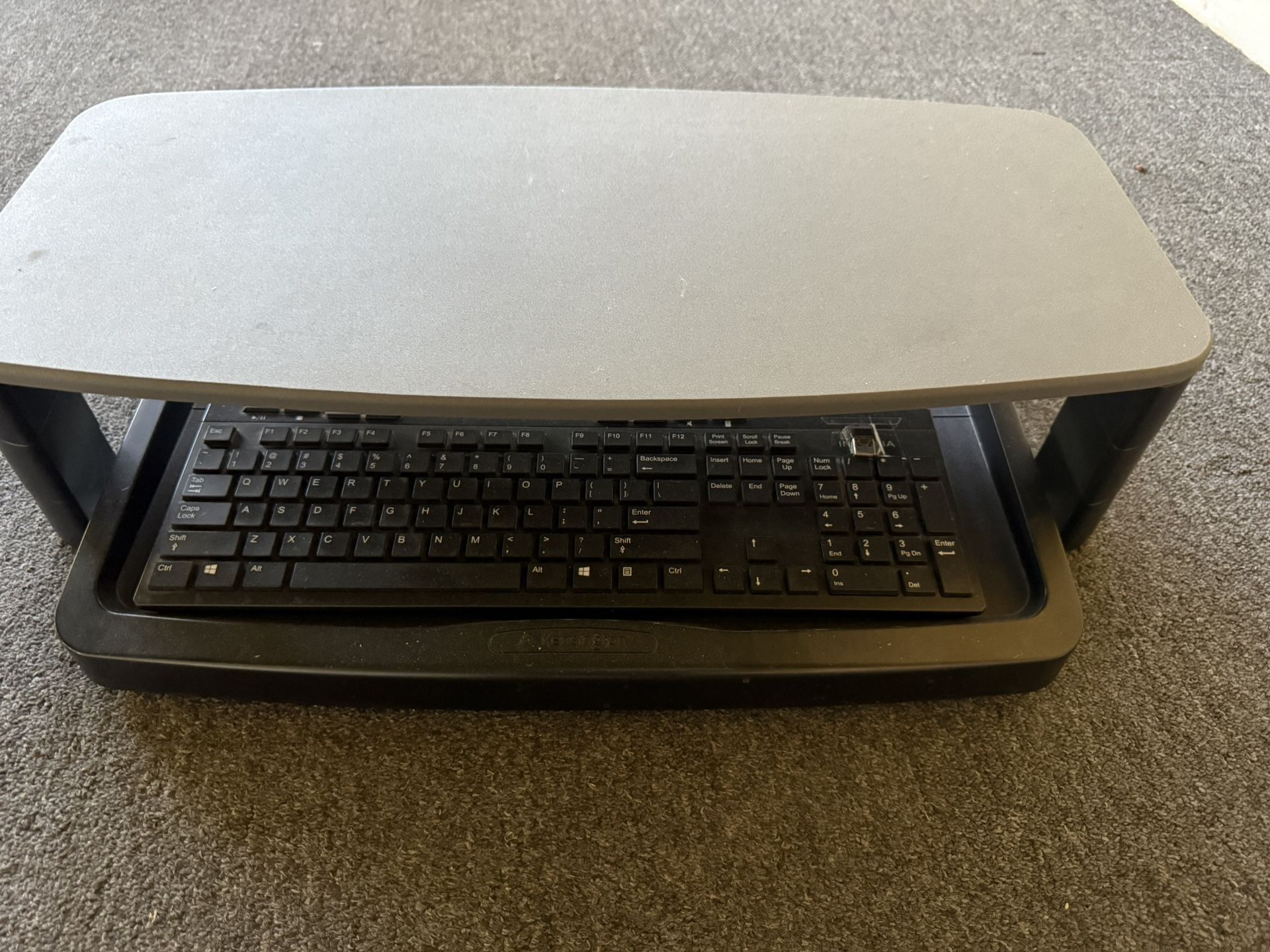 Computer Keyboard And Shelf