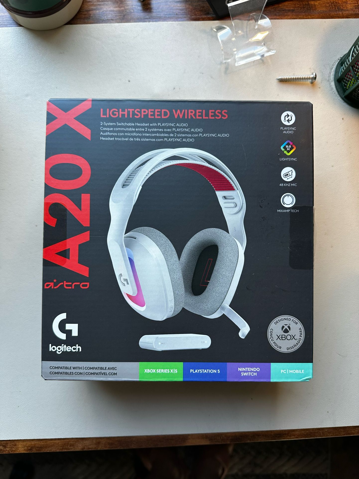 ASTRO A20 X LIGHTSPEED Wireless Gaming Headset with PLAYSYNC AUDIO and LIGHTSYNC RGB