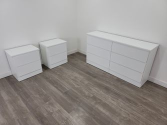 Dresser And 2 Nightstands - Cómoda y 2 Mesitas de noche
