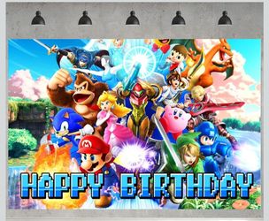 Super Smash Bros Backdrop