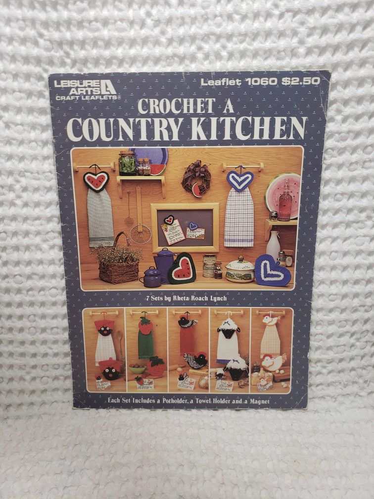 Leisure Arts Crochet a country kitchen pattern