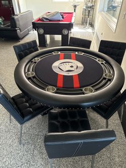 Poker Table With Chairs