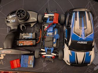 Traxxas LaTrax Rally 1/18 4WD RC Car with Upgraded iD Charger & 2 Batteries