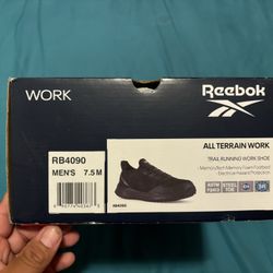Reebok All Terrain Work Steel Toe Anti-Slip Size 7.5 Mens