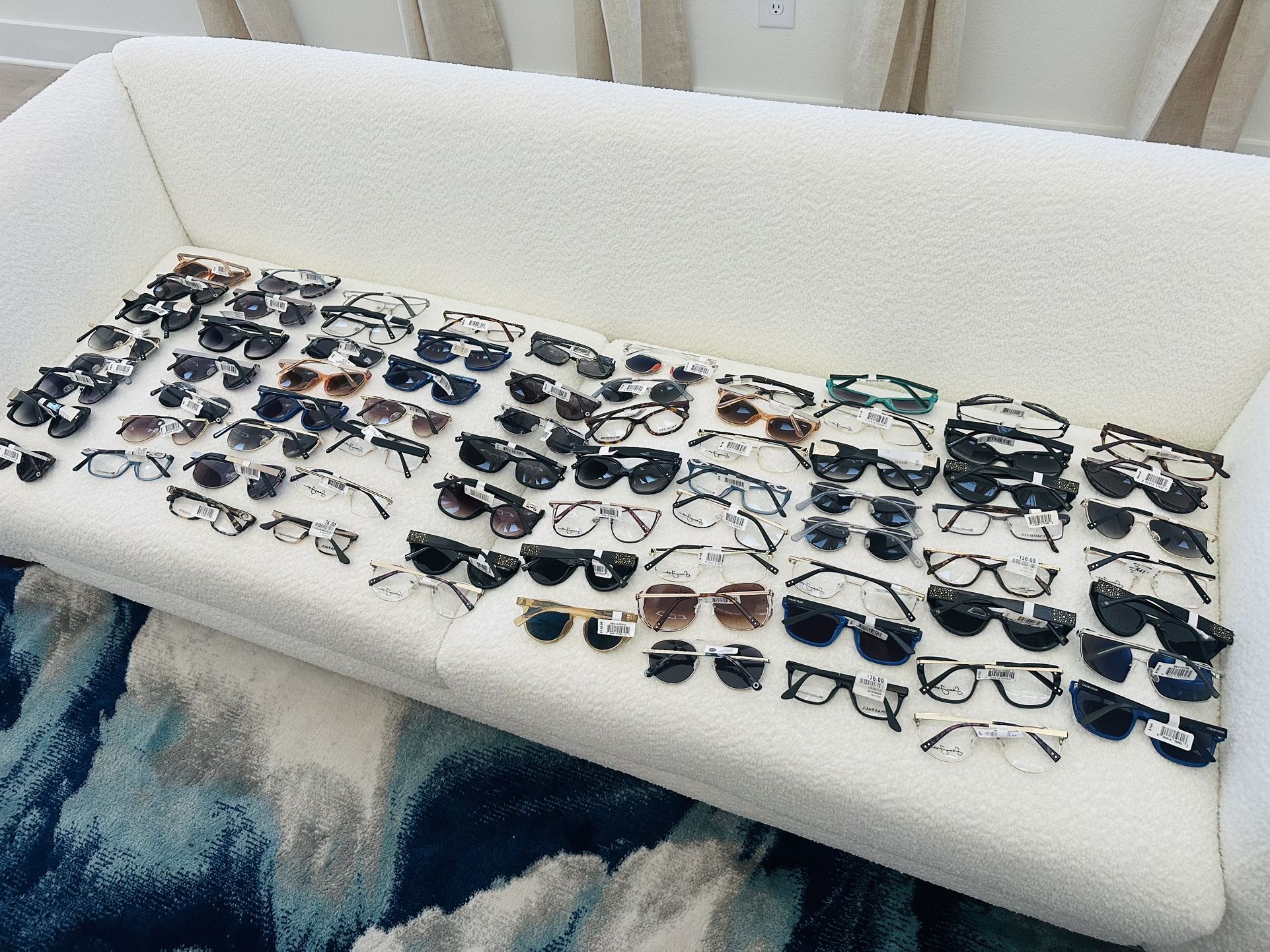 Huge lot of 237 Designer Eyewear Sunglasses New Never Worn