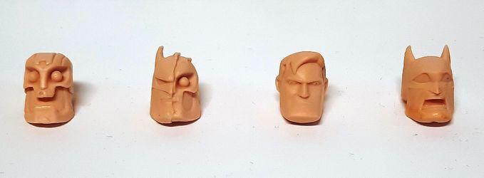 DC Collectibles Batman The Animated Series Resin Head Casts *Hardac* Bruce Wayne* Batman* $8 each