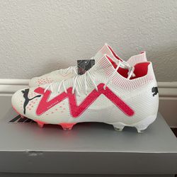 Puma Future Ultimate FG/AG ‘White/Pink’ Men’s Soccer Cleats 107355-01