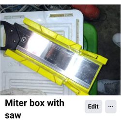 Miter Box With Saw