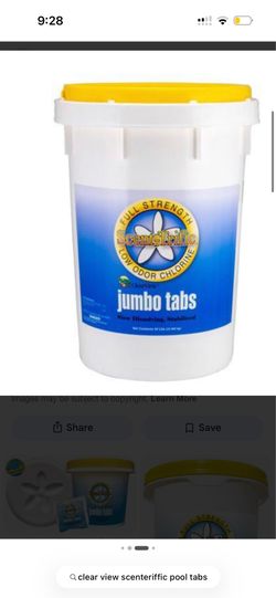 Clear view pool tabs