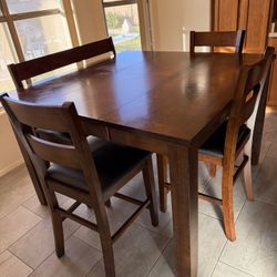 Bar Dining Table With Leaf 
