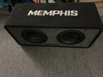 Memphis Audio PRXE12D2 dual 12” loaded subwoofer enclosure