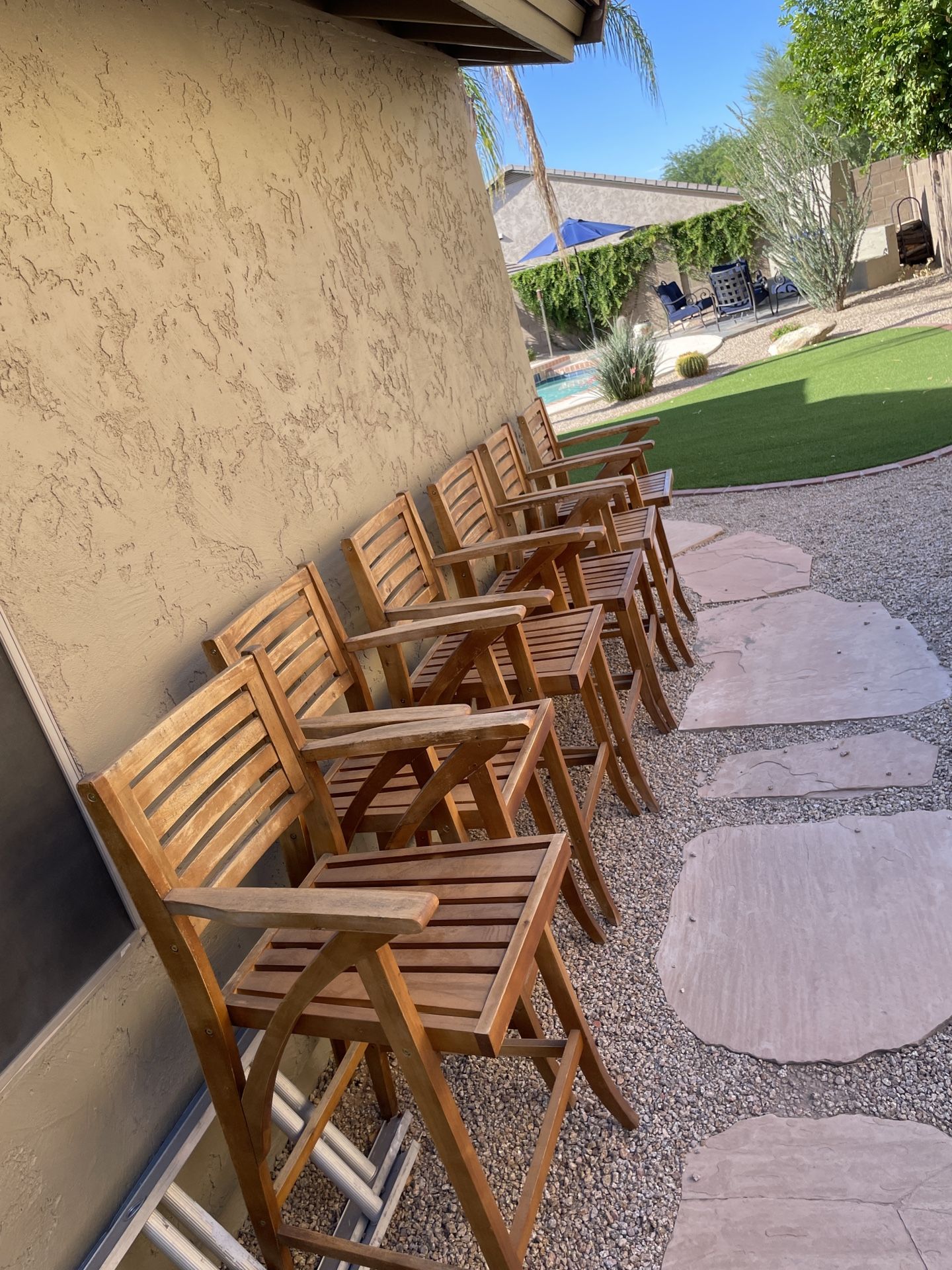 Teak Bar Stools