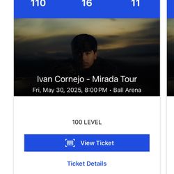 IVÁN CORNEJO TICKETS