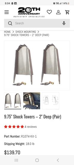Ruffstuff shock towers 9.75"