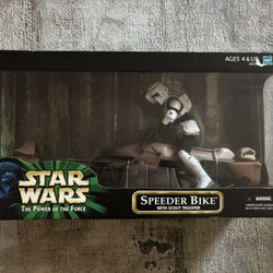 Star Wars Speeder Bike With Scout Trooper
