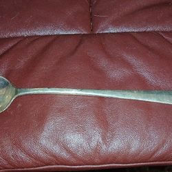 Verity Clover Large Silver Plate  Serving Spoon Antique 