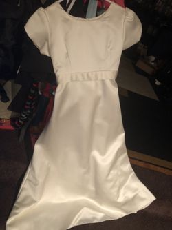 Little girl size 10 cream color